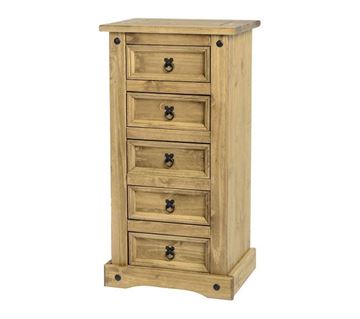 Picture of Corona 5 Drawer Narrow Chest