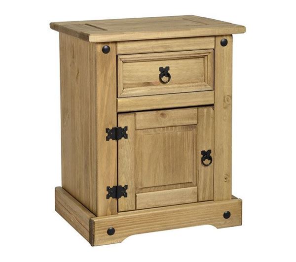 Picture of Corona 1 Drawer 1 Door Bedside Cabinet