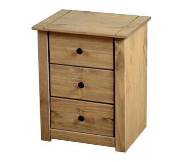 Picture of Panama 3 Drawer Bedside Chest