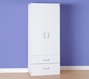 Picture of Charles 2 Door 2 Drawer Wardrobe