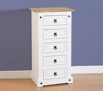 Picture of Corona 5 Drawer Narrow Chest